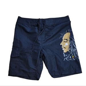 Zion Rootswear Bob Marley Boadshorts Size 2XL